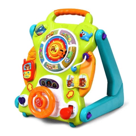 3 in1 Kids Activity Sit to Stand Musical Learning Walker - RoniKem